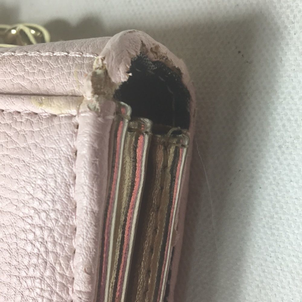 Betsey Johnson pink & beige crossbody/wallet bag - Picture 12 of 12